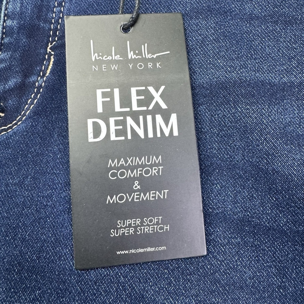 NEW Nicole Miller Soho High Rise Ankle Skinny jeans Women's Size 14 Flex Denim - Picture 7 of 14